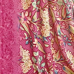 Mitera Floral Pure Crepe Saree image 3