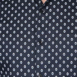 Canary London Smart Slim Fit Geometric Printed Formal Shirt image 2
