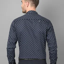 Canary London Smart Slim Fit Geometric Printed Formal Shirt image 5