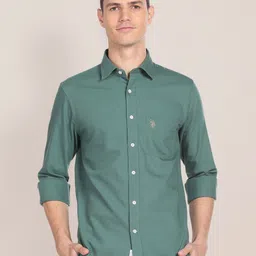 U.S. Polo Assn. Pure Cotton Tailored Fit Casual Shirt-picture-38