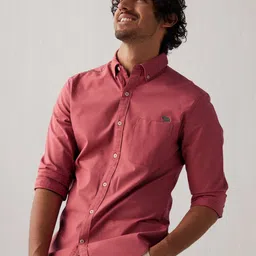 Andamen Oxford Button-Down Collar Slim Fit Cotton Casual Shirt image 1