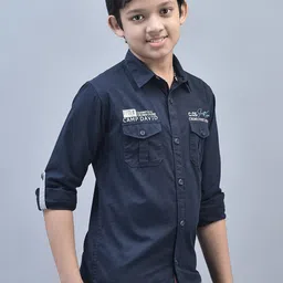 Crimsoune Club Boys Classic Slim Fit Pure Cotton Casual Shirt-picture-32