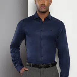 Tommy Hilfiger Spread Collar Slim Fit Formal Shirt-image-24