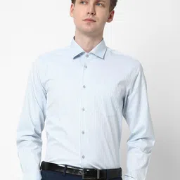 Cotstyle Premium Slim Fit Vertical Striped Cotton Formal Shirt-picture-34