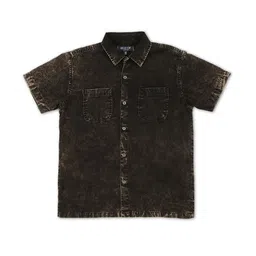 Gini and Jony Boys Blue Classic Faded Casual Shirt-picture-48