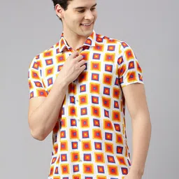 ZEDD Relaxed Fit Geometric Printed Casual Shirt-picture-17