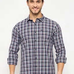 Duke Men Slim Fit Tartan Checks Opaque Checked Casual Shirt-picture-33