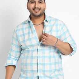 Instafab Plus Classic Tartan Checks Checked Cotton Casual Shirt-picture-38