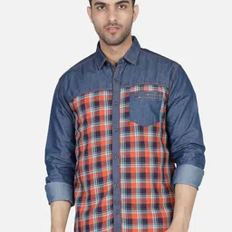 Kuons Avenue Men Smart Slim Fit Checked Casual Shirt-image-90