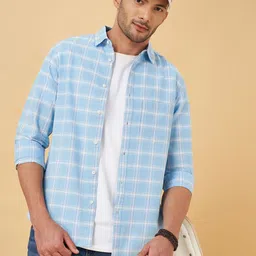 YU by Pantaloons Men Slim Fit Checked Casual Shirt-image-74