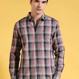 The Indian Garage Co Tartan Checked Slim Fit Pure Cotton Shirt-picture-22