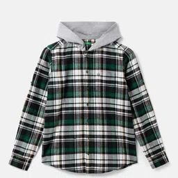 United Colors of Benetton Boys Tartan Checked Pure Cotton Casual Shirt-picture-46