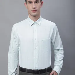 Cantabil Comfort Tartan Checked Cotton Formal Shirt-image-21