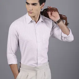 DON VINO Men India Slim Fit Checked Formal Shirt-image-40
