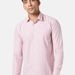 BYFORD by Pantaloons Men Cotton Slim Fit Checked Shirt-image-29