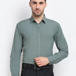 JAINISH Men Grey Comfort Pure Cotton Formal Shirt-picture-34