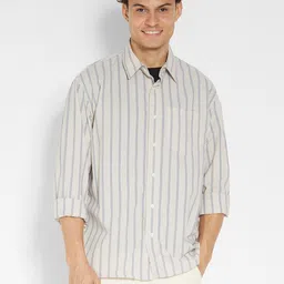 AMERICAN EAGLE OUTFITTERS Men Opaque Striped Casual Shirt-picture-30
