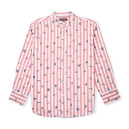 Gini and Jony Boys Vertical Striped Cotton Mandarin Collar Opaque Casual Shirt-picture-10