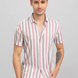 Snitch Men Slim Fit Striped Casual Shirt-picture-25