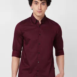 SPYKAR Geometric Printed Cotton Casual Shirt-image-1