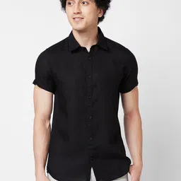 SPYKAR Spread Collar Linen Casual Shirt-picture-38