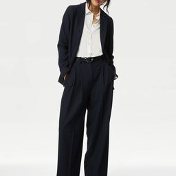 Marks & Spencer Spread Collar Satin Casual Shirt-picture-47
