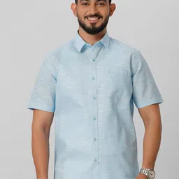Ramraj Spread Collar Opaque Cotton Casual Shirt-picture-23