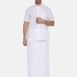 Ramraj Spread Collar Opaque Cotton Casual Shirt-picture-29
