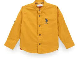U.S. Polo Assn. Kids Boys Classic Mandarin Collar Pure Cotton Casual Shirt-picture-57