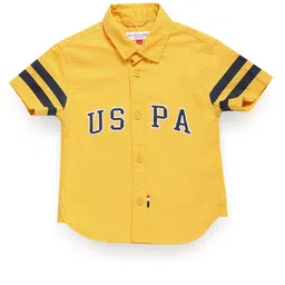 U.S. Polo Assn. Kids Boys Classic Brand Logo Printed Pure Cotton Casual Shirt-picture-54
