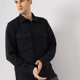 Celio Classic Spread Collar Curved Casual Shirt image 1