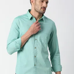 SNX Tailored Fit Opaque Cotton Casual Shirt-picture-15