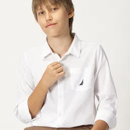 Nautica Boys Premium Opaque Casual Shirt-image-74