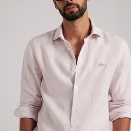 Andamen Premium Men Linen Cutaway Collar Shirt-picture-27