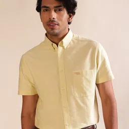 Andamen Premium Men Solid Patch Pocket Opaque Casual Shirt-picture-26