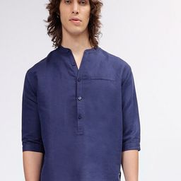 Iconic Mandarin Collar Three-Quarter Sleeves Casual Shirt-picture-16