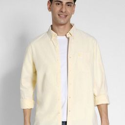 AMERICAN EAGLE OUTFITTERS Men Oxford Solid Slim Fit Casual Shirt-picture-14