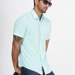 JADE BLUE Men Slim Fit Opaque Casual Shirt-picture-14