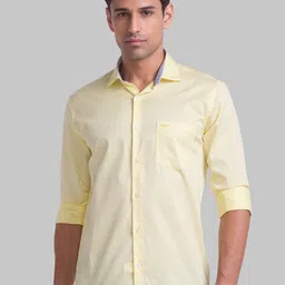 Park Avenue Spread Collar Slim Fit Opaque Casual Shirt-image-15