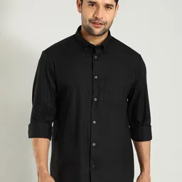Indian Terrain Men Classic Slim Fit Opaque Casual Shirt image 1