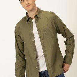 Harvard Classic Cotton Spread Collar Slim Fit Opaque Casual Shirt-picture-27