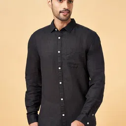 BYFORD by Pantaloons Men Black Slim Fit Opaque Casual Shirt-picture-27