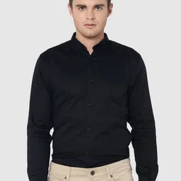 Jack & Jones Men Black Slim Fit Opaque Casual Shirt-picture-13
