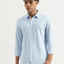 United Colors of Benetton Men Spread Collar Solid Casual Shirt-picture-41