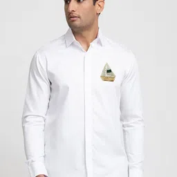 HILO DESIGN Comfort Embellished Detail Cotton Casual Shirt-picture-21