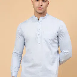JADEBERRY Standard Band Collar Cotton Casual Shirt-picture-12