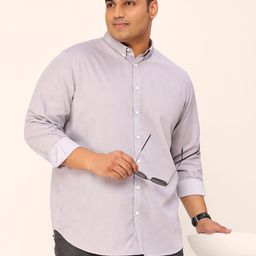 Sztori Plus Size Standard Button-Down Collar Pure Cotton Casual Shirt-picture-33