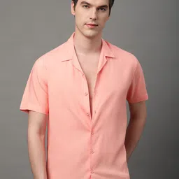Voroxy Men Standard Solid Casual Shirt-image-0