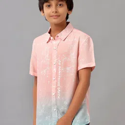 UNDER FOURTEEN ONLY Boys Abstract Printed Cotton Opaque Casual Shirt-picture-21