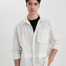 DeFacto Men Opaque Casual Shirt-picture-44